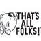 Looney Tunes Porky Thats All Folks Grid Wii Remote Controller Skin